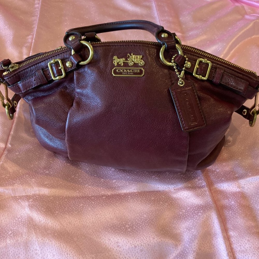 Coach Oxblood Leather Madison Sophia 16809